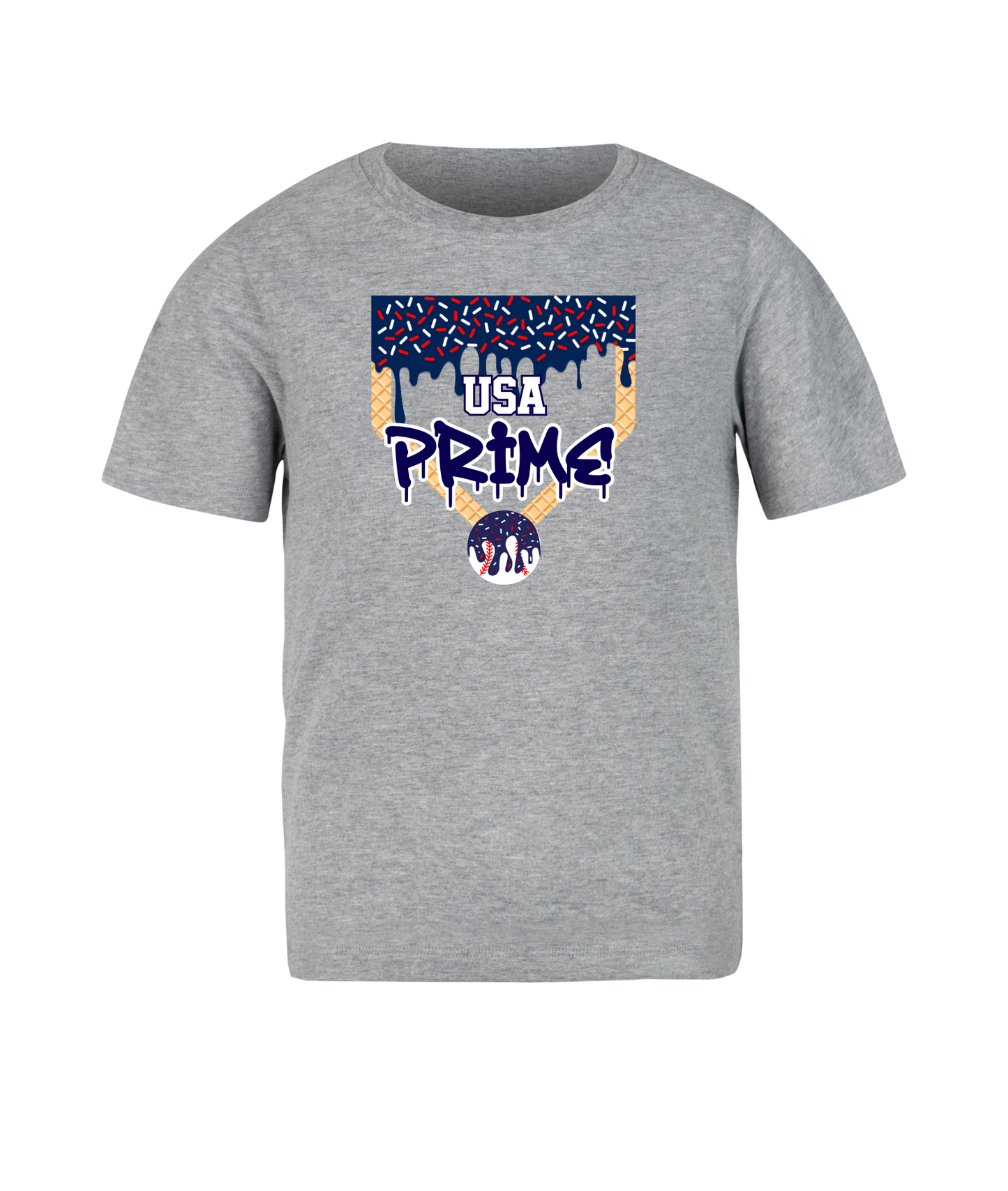 Prime Ice Cream Drip Plate Tee - Adult
