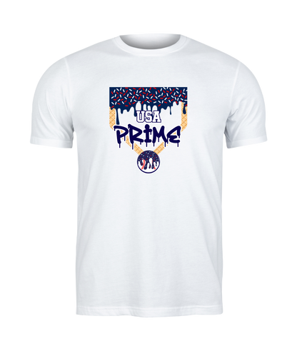 Prime Ice Cream Drip Plate Tee - Adult