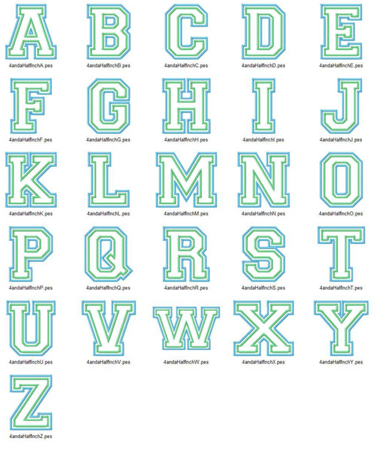 Custom Letter/Name/Mascot - Double Appliqué Varsity Letter Crewneck