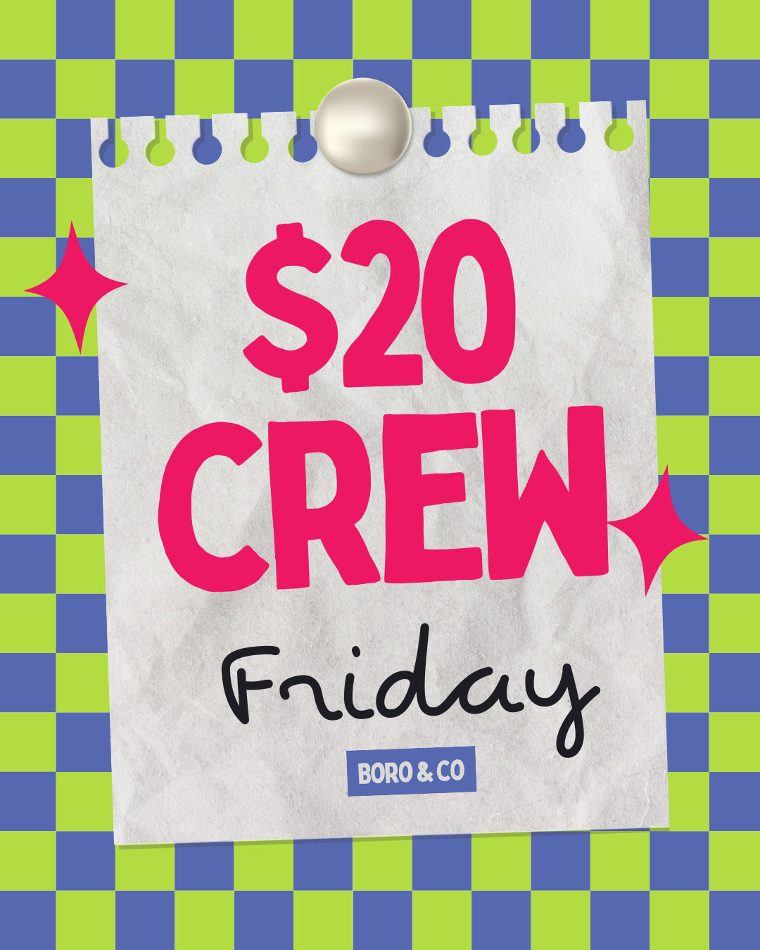 Friday: Make Your Own $20 Crew - Youth Sizes