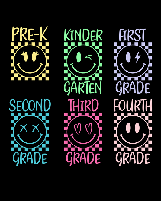 Smiley School Days Tee - Pre-K through 4th Grade