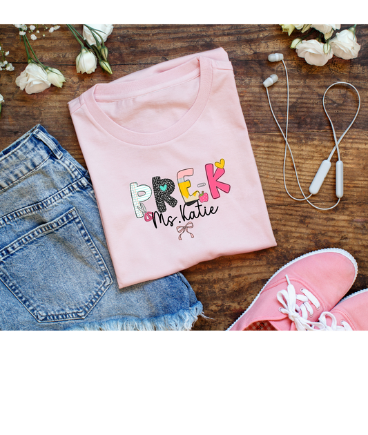 New School Days Custom Doodle Tee - Profession