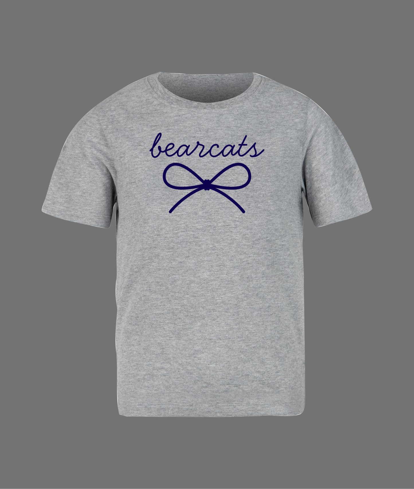 New Bearcats Simple Bow Tee - Navy Bow