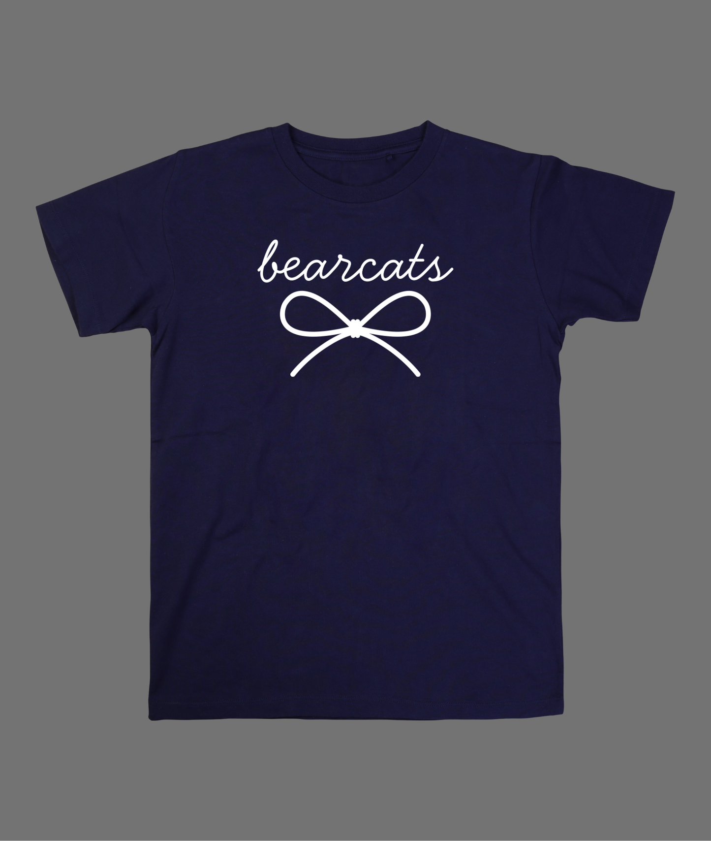New Bearcats Simple Bow Tee - White Bow