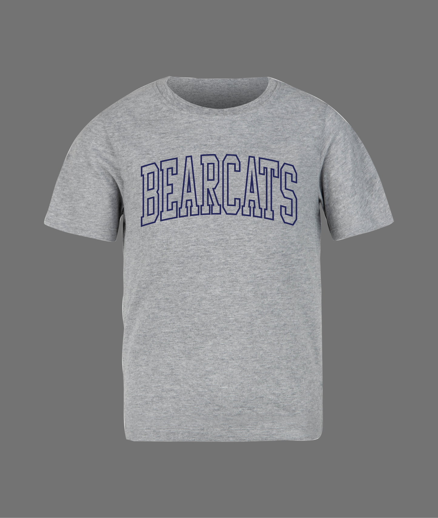New Bearcats Hollow Letter Tee - Navy Design