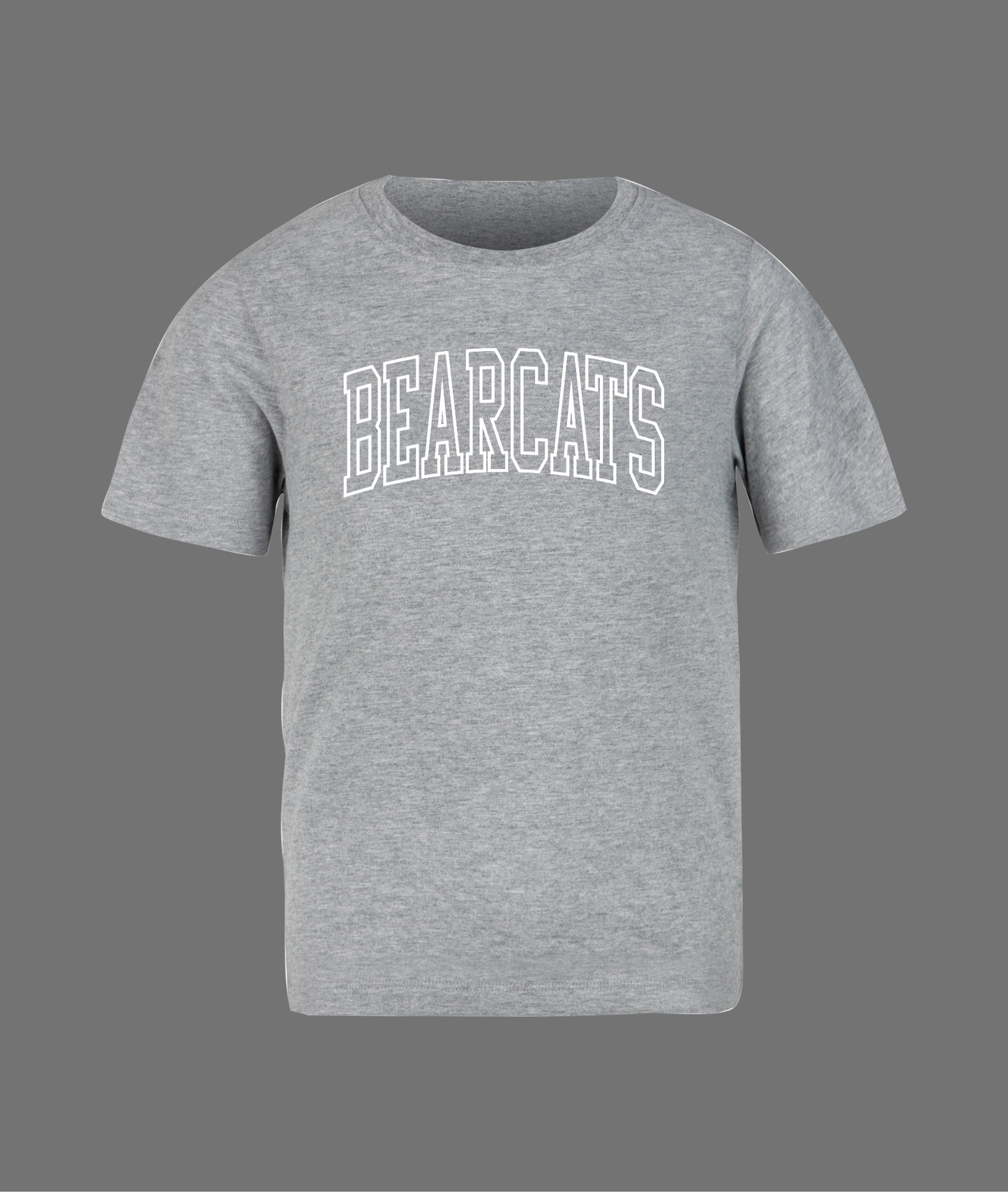 New Bearcats Hollow Letter Tee - White Design