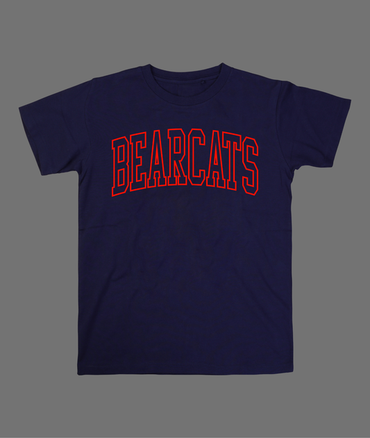 New Bearcats Hollow Tee - Red Design