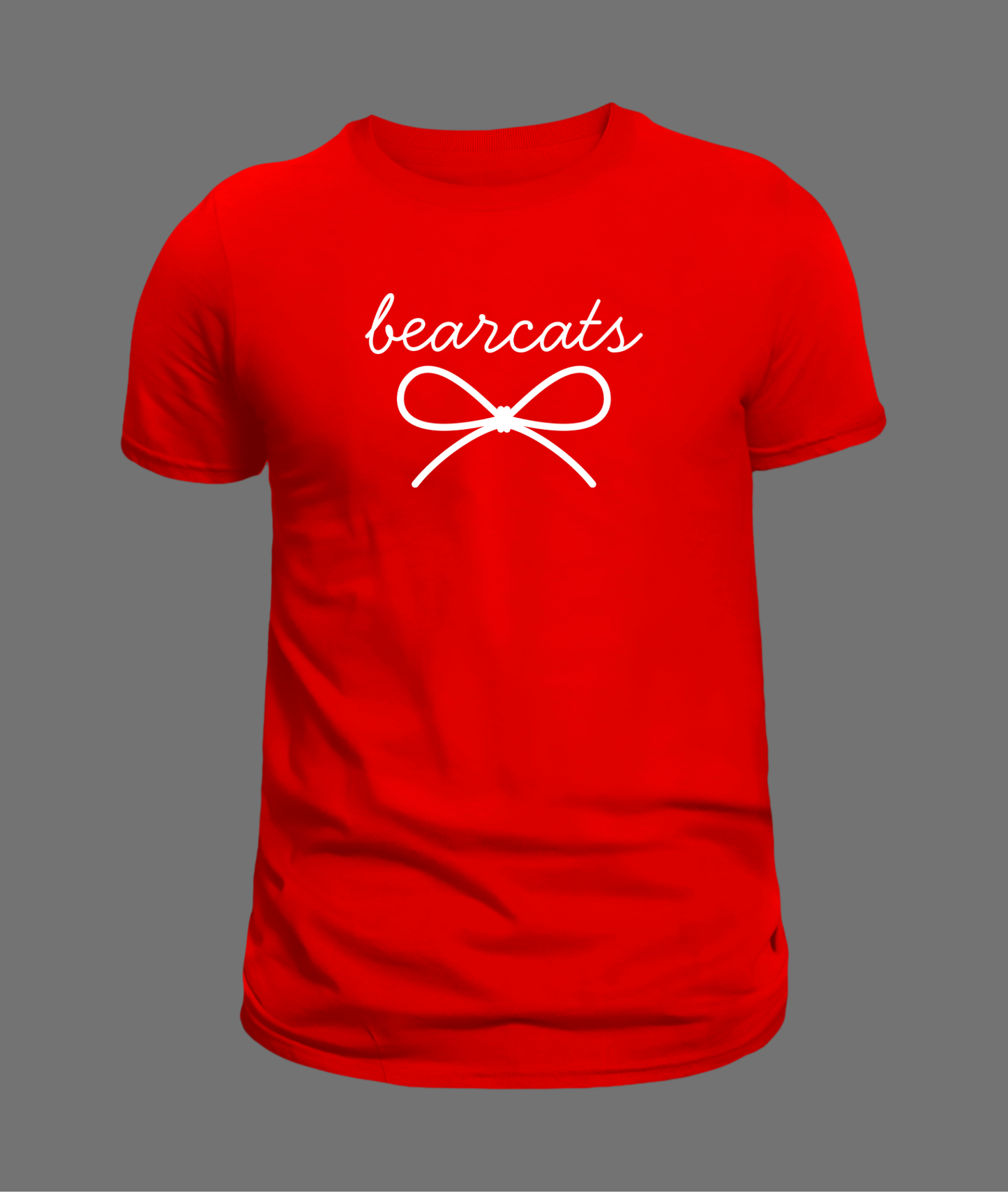 New Bearcats Simple Bow Tee - White Bow