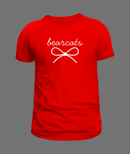New Bearcats Simple Bow Tee - White Bow