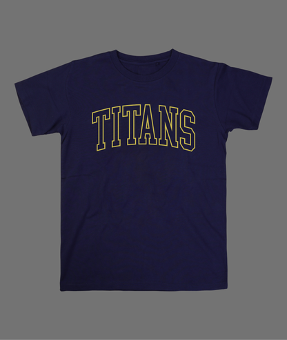 New Titans Hollow & Letter Tee - Yellow Design