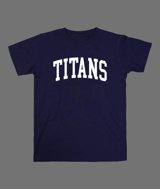 New Titans Hollow & Letter Tee - White Design