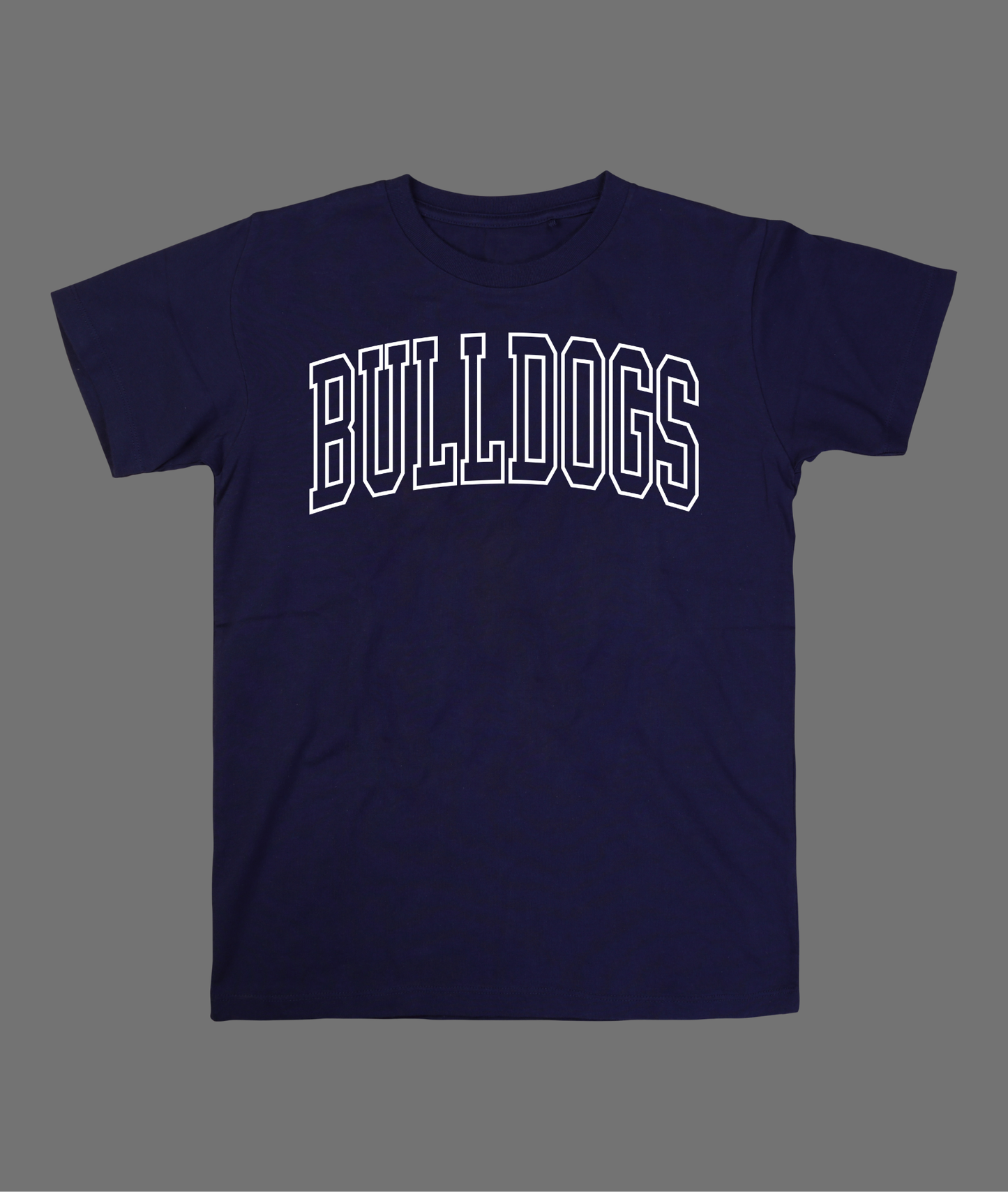 New Bulldogs Hollow Letter Tee - White Design