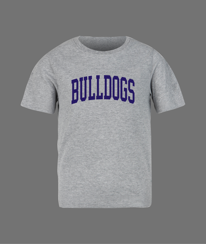 New Bulldogs Letter Tee - Blue Design