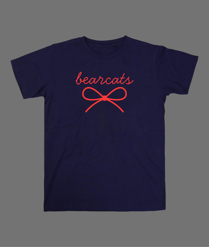 New Bearcats Simple Bow Tee - Red Bow