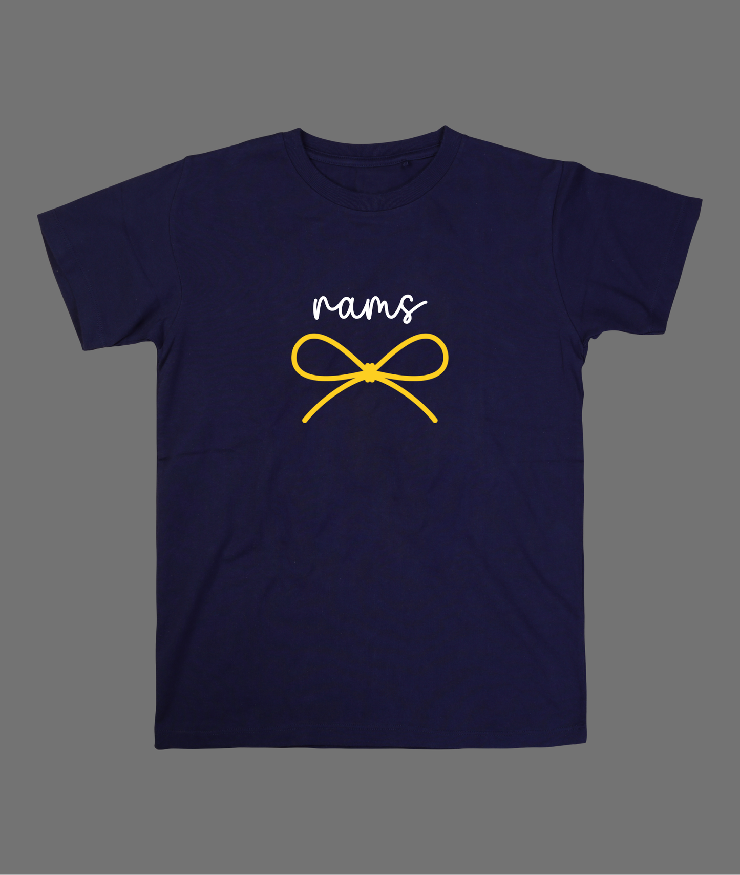 New Rams Simple Bow Tee