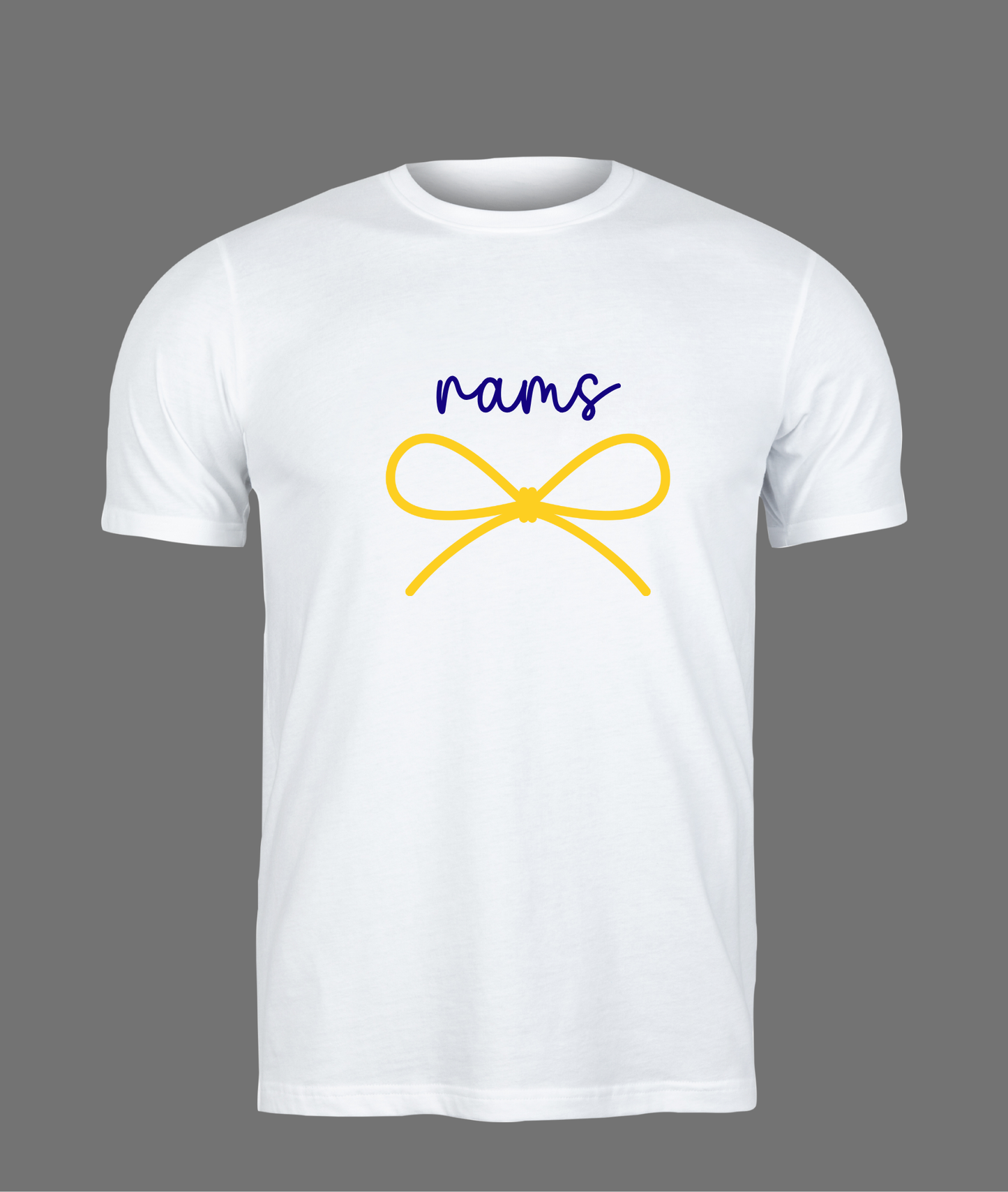 New Rams Simple Bow Tee